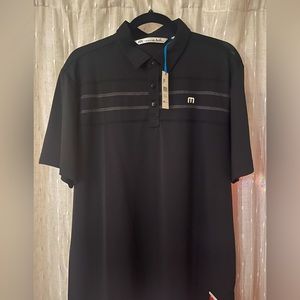 Men’s black Travis Matthew polo